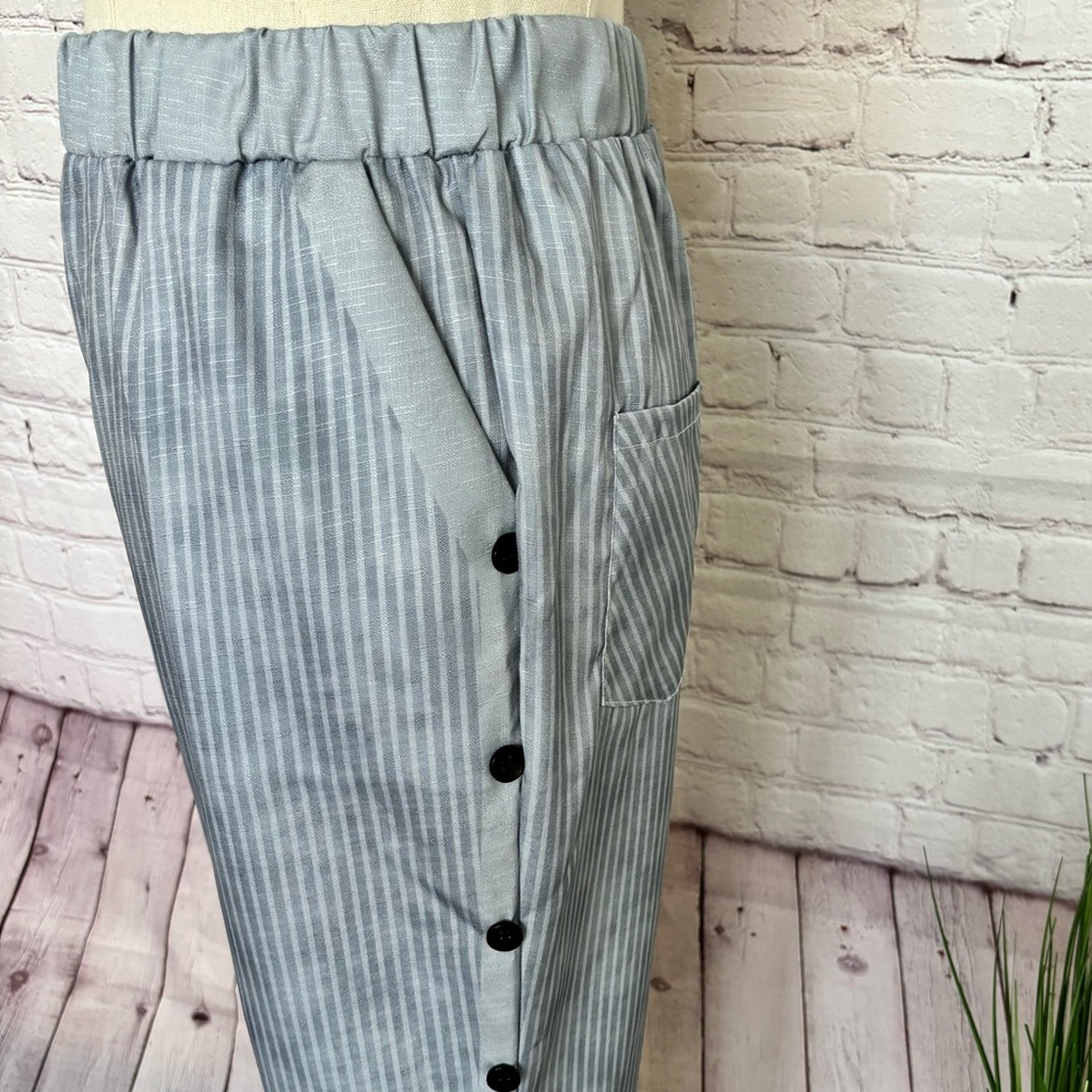 AMAZON 2 Pairs Elastic Waist Ankle Length Casual Pants--S - Picture 8 of 16
